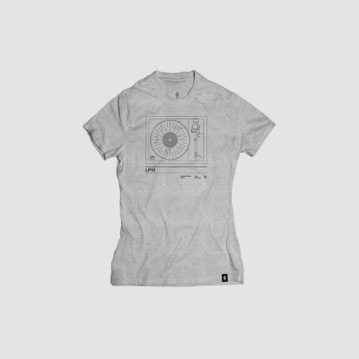 Camiseta mujer talla M - LP12 gris