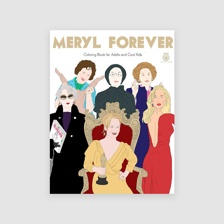 Portada libro Meryl Forever: Coloring books for adults and cool kids