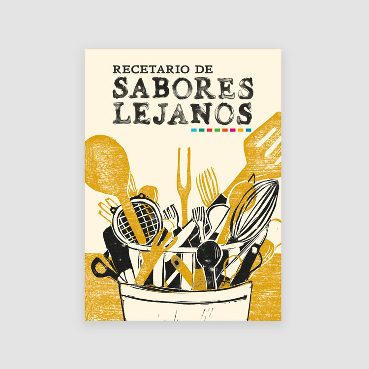 Portada Libro Recetario de sabores lejanos