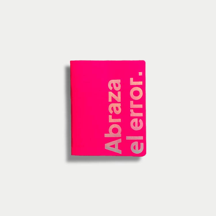 Mini-libreta Abraza el error