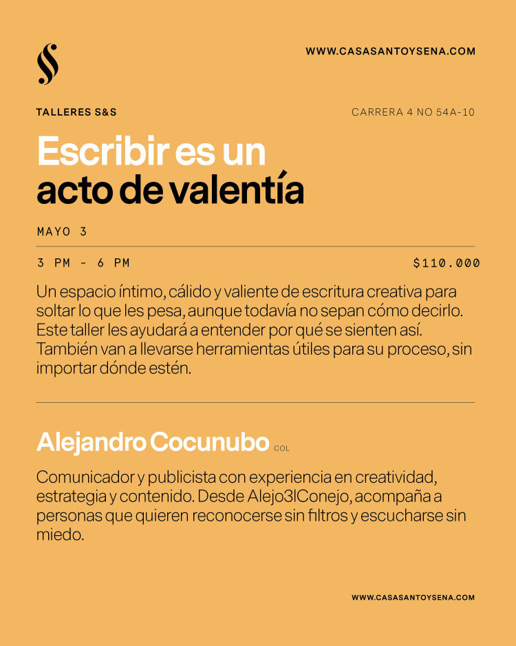 Taller: Escribir es un acto de valentía