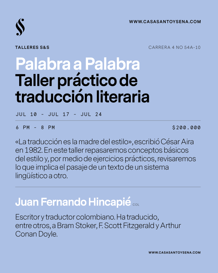 Palabra a Palabra. Taller práctico de traducción literaria