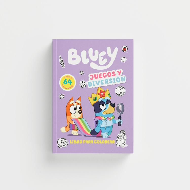 Portada Bluey: juegos y diversión. Libro de colorear